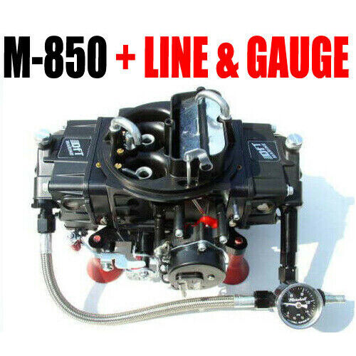 QUICK FUEL M-850 MECH GAS ELECTRIC CHOKE MARINE WITH J-TUBES AND LINE KIT LOOK