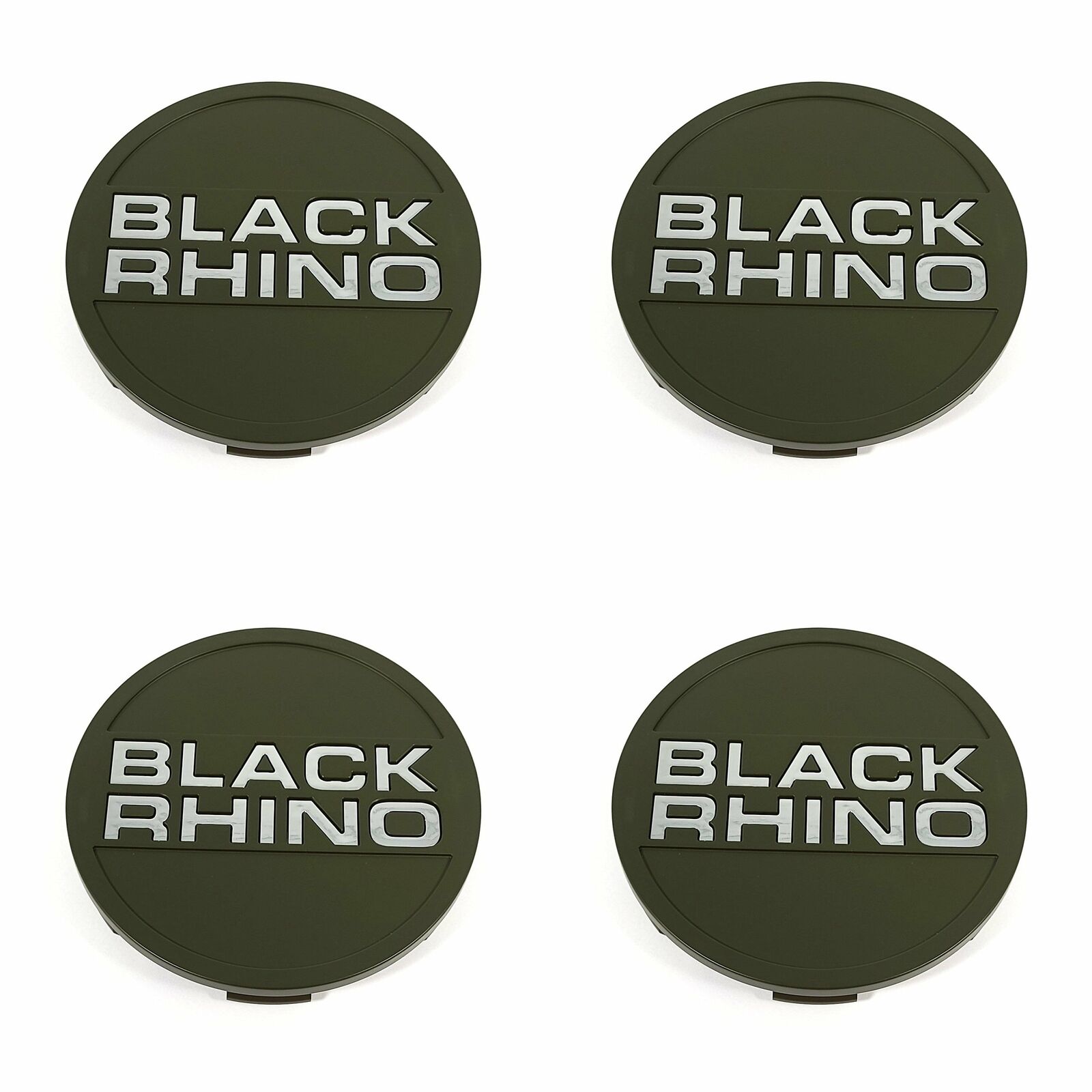4 Black Rhino Hard Alloys Green Center Caps for 5/6L Stadium Bantam Hachi Ridge