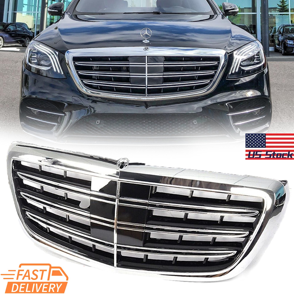 MayBach Grille W/ACC Grill For Mercedes Benz S Class S560 S450 S600 W222 2014-20