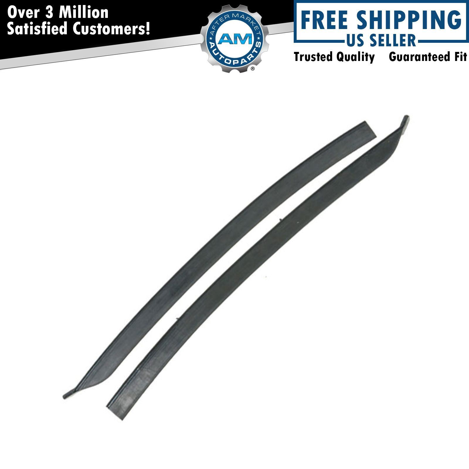 1/4 Quarter Window Weatherstrips Seals Pair Set for Buick Chevy Olds Pontiac