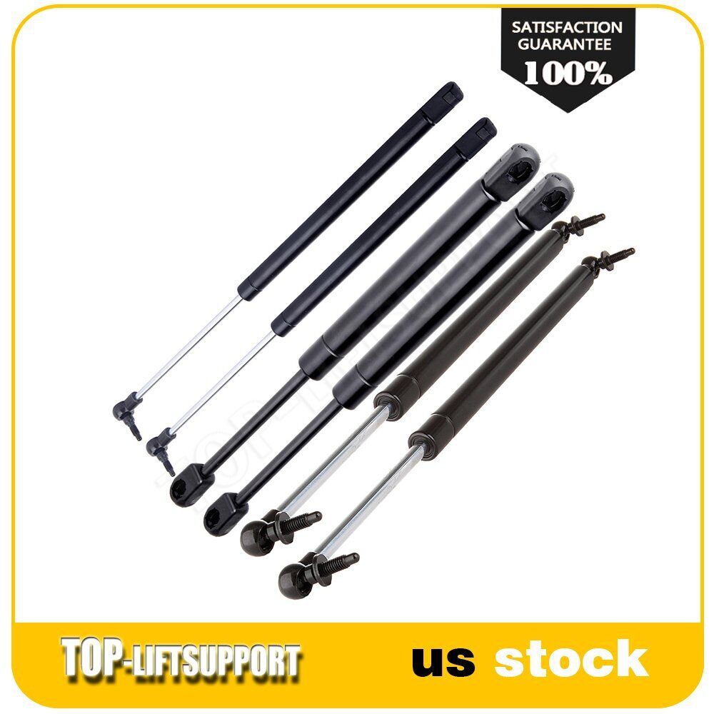 For 99-04 Jeep Grand Cherokee 2 Hood+2 Tailgate+2 Window Lift Supports Gas Strut