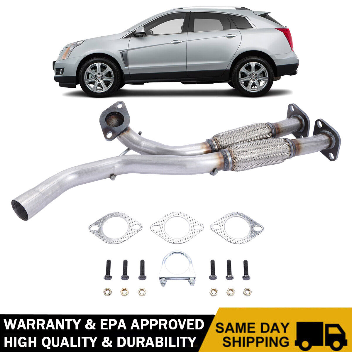 Exhaust Catalytic Converter Front Flex Pipe For Cadillac SRX 3.6L V6 2012-2016