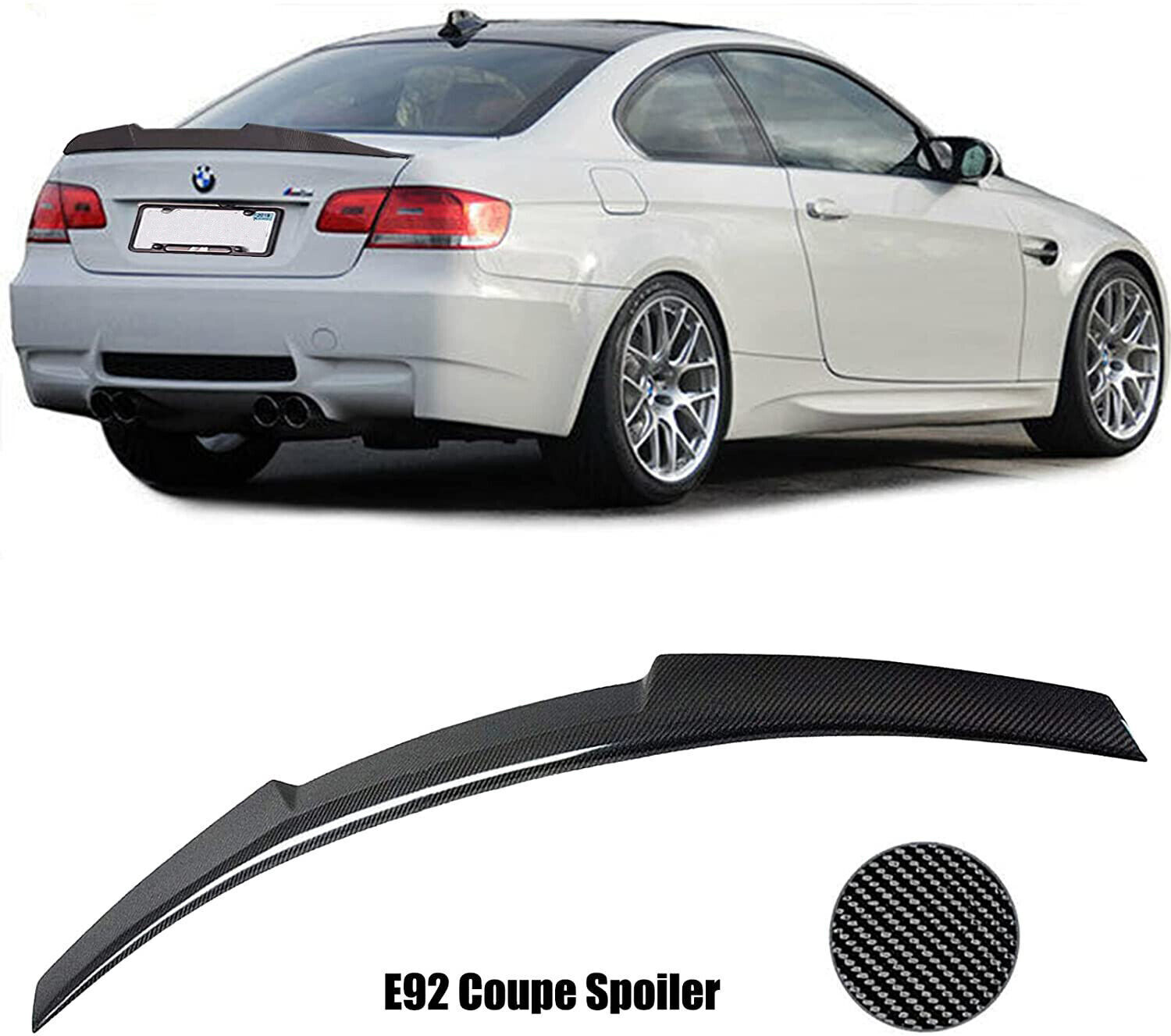 For 2007-2013 BMW E92 Rear Wing Trunk Lip Spoiler Coupe 335i 328i M4 Style