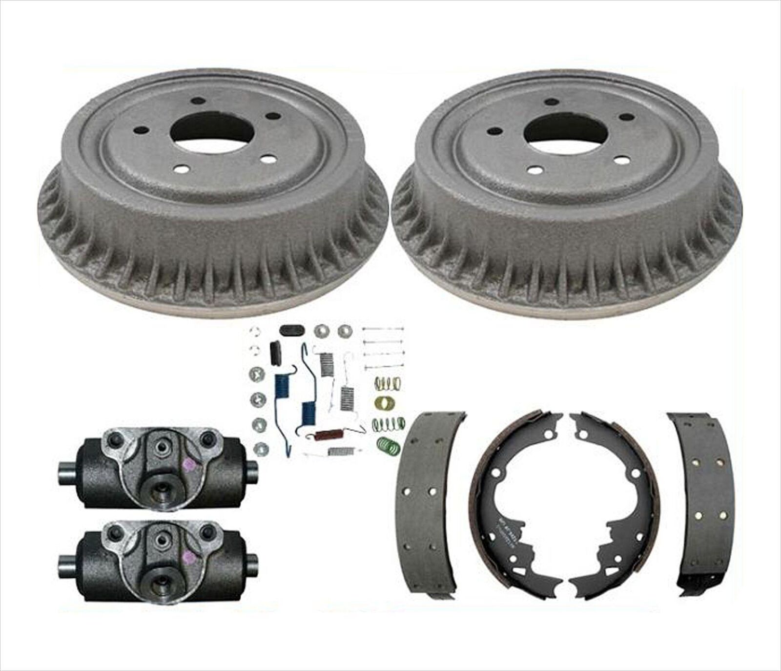 Rear Wheel Drive 92-02 S10 S15 Pickup Brake Drum Shoes Springs Wheel Cylinders