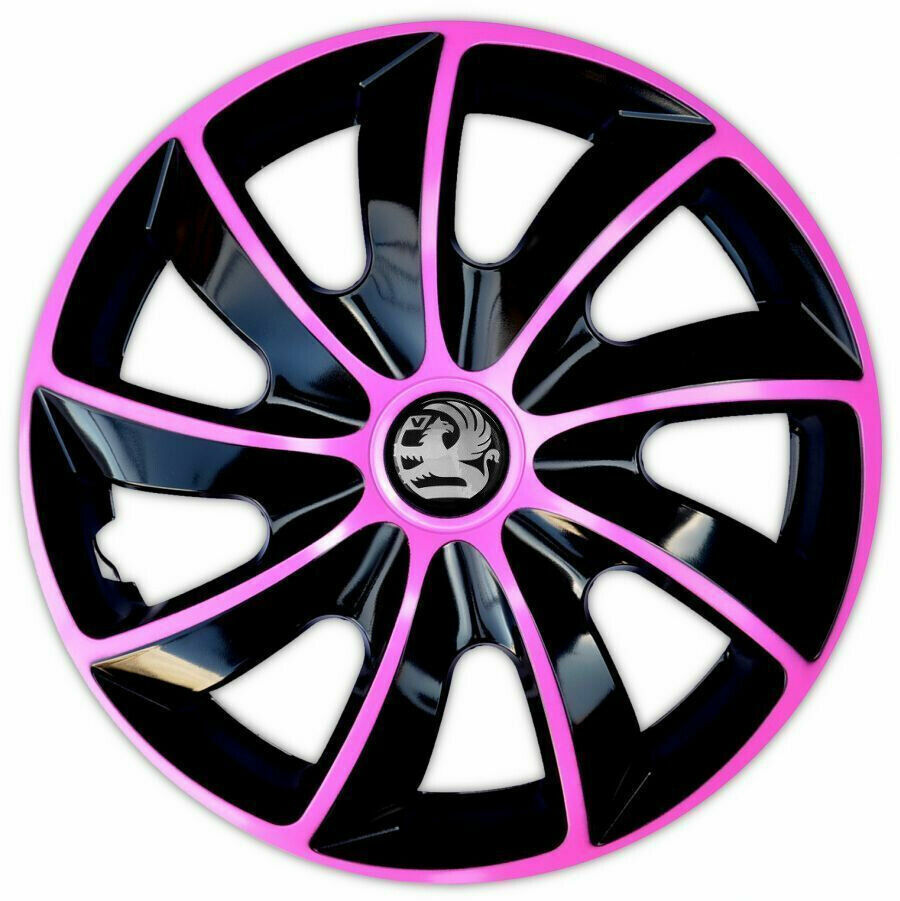 Set of 15'' Wheel trims hub caps for Vauxhall Combo, Astra, Corsa -  4x15'' PINK