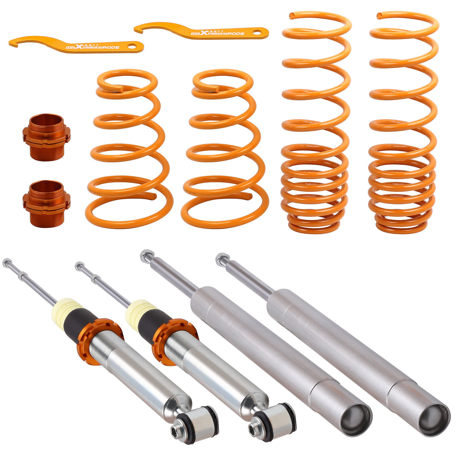Coilovers Adjustable Height Kits For BMW E34 5 series 525i 535i 540i RWD 55MM
