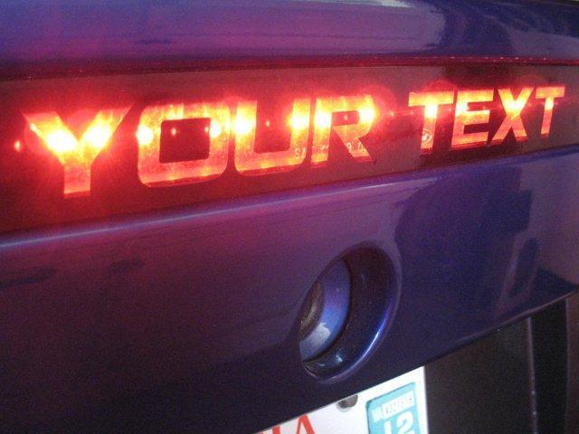 2014/2015 Camaro 3rd Brake Light Vinyl Decal Overlay - Your Text