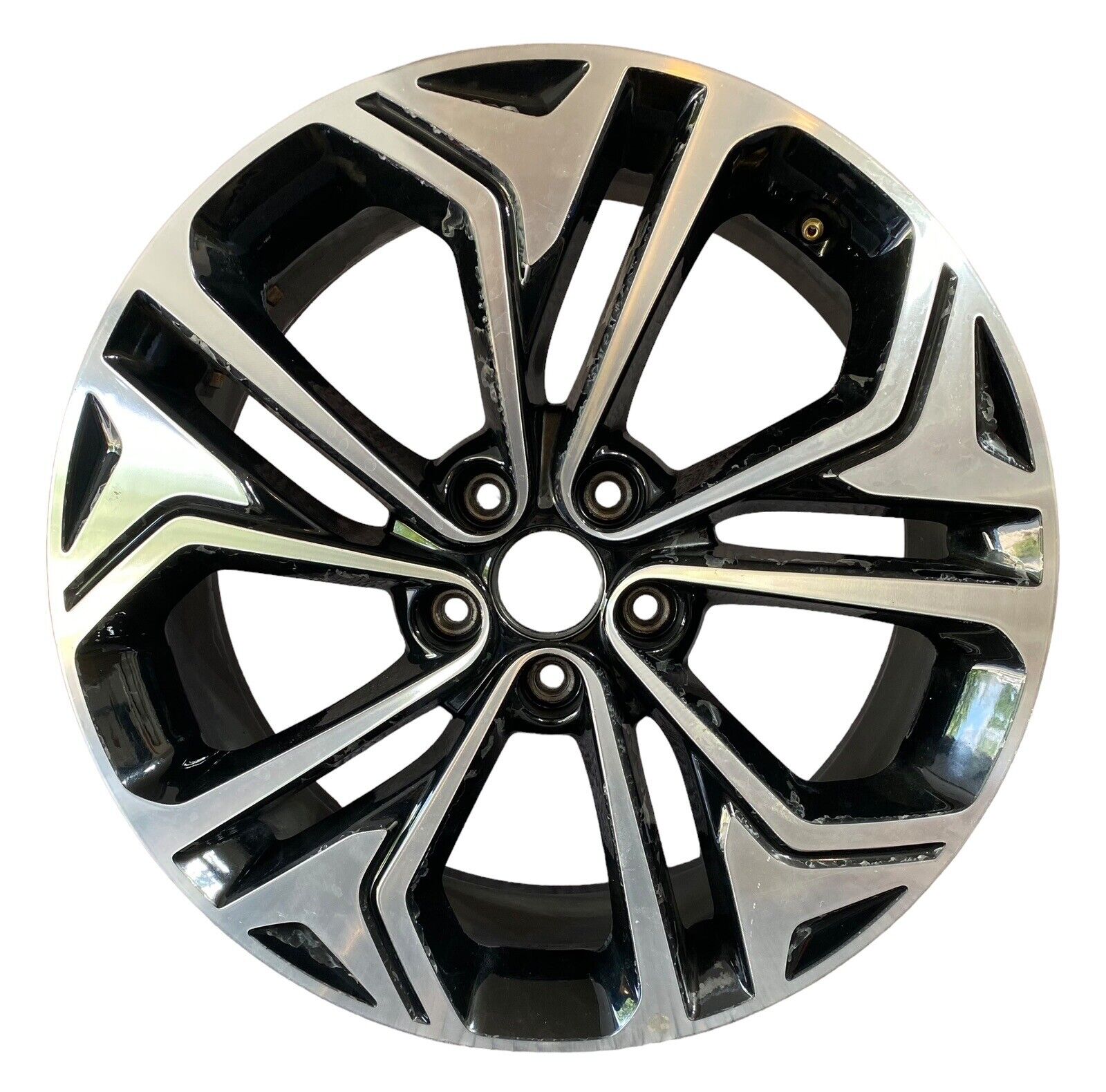 2019-2020 Hyundai Santa Fe Wheel Rim 19x 7.5 Black Alloy  OEM 70982 52910S1310