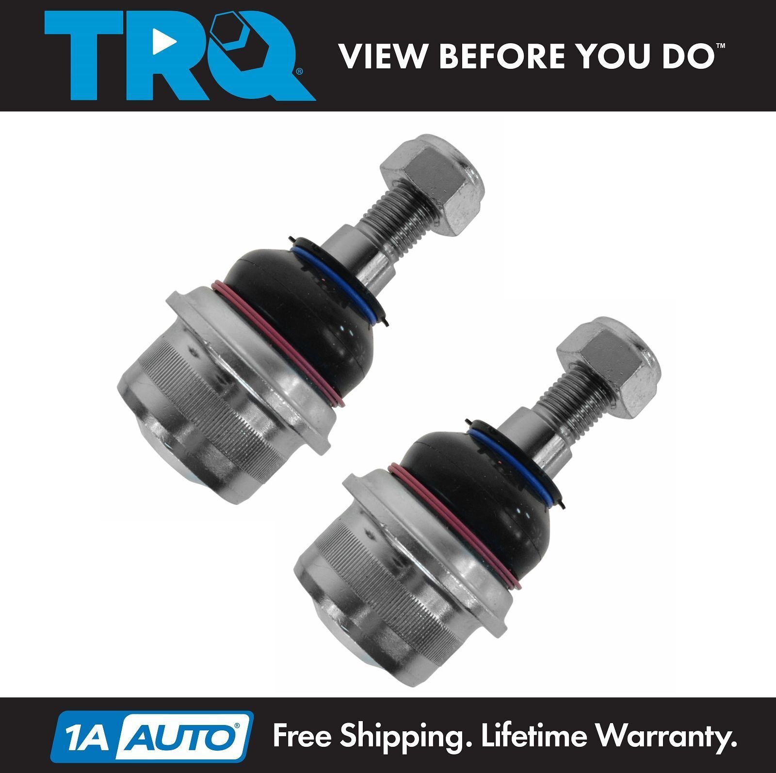 TRQ Front Lower Ball Joints Left & Right Pair for Mercedes Benz CL/E/S/SL Class