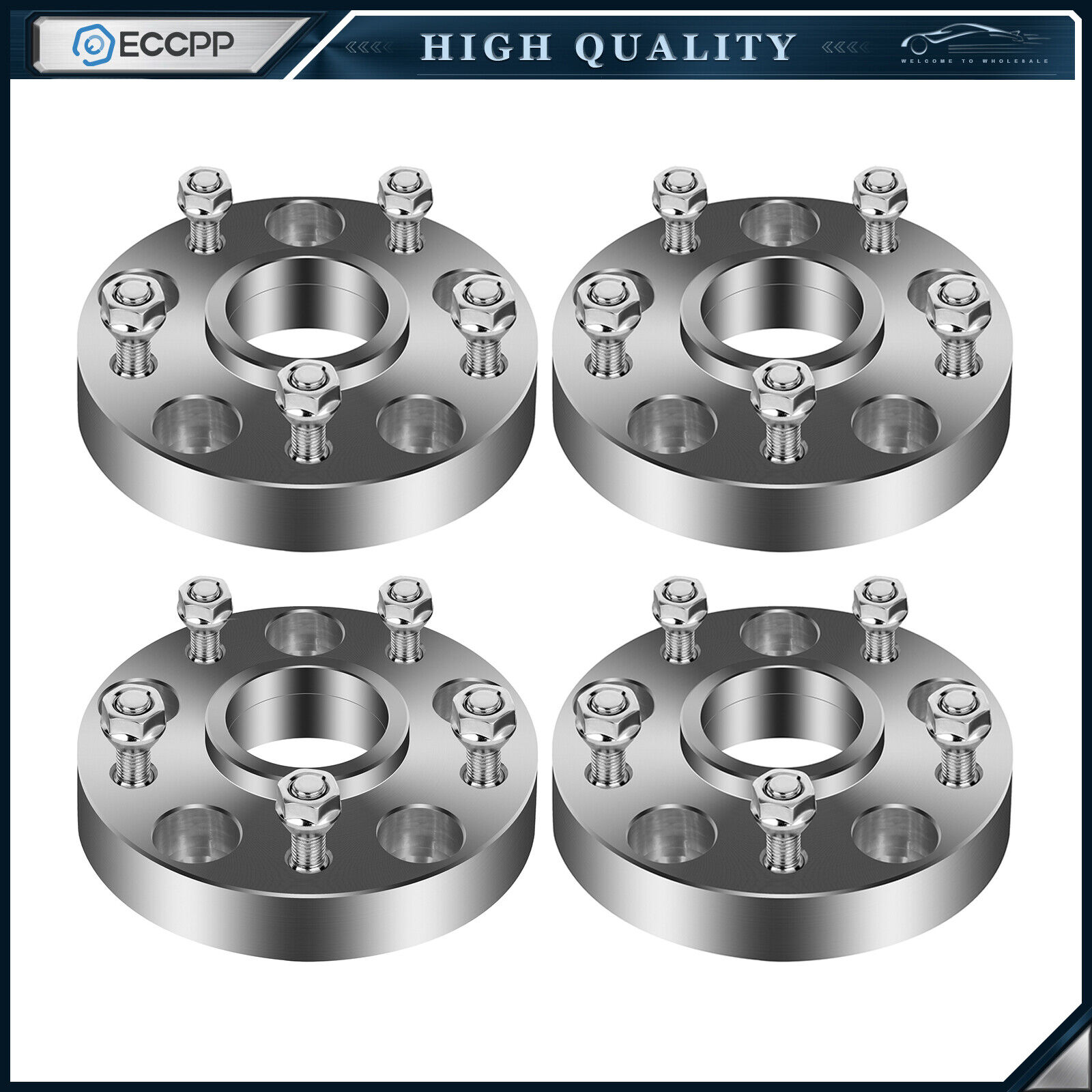 (4) 1.25\'\' Hubcentric Wheel Spacers 5x5 1/2\