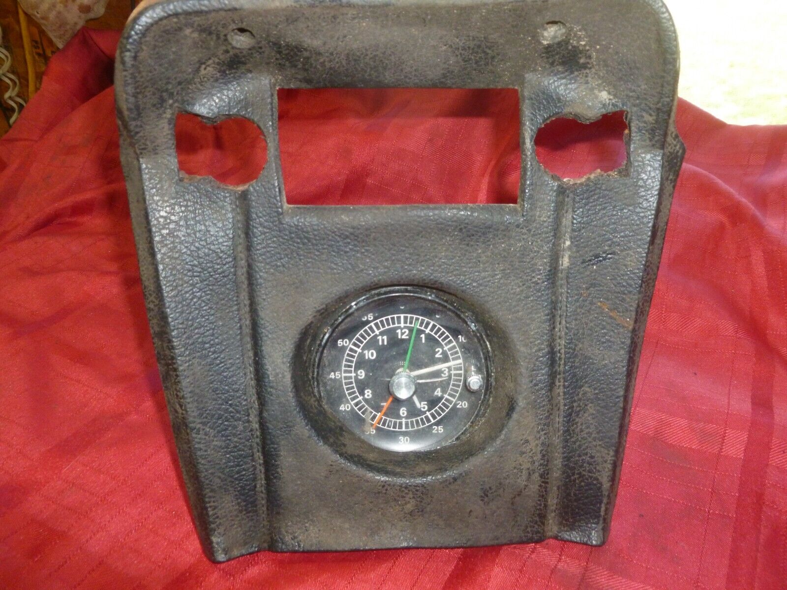 1967-1968 Cougar XR7 Center Console Radio Bezel Pad Altered w Rally Clock 68 67