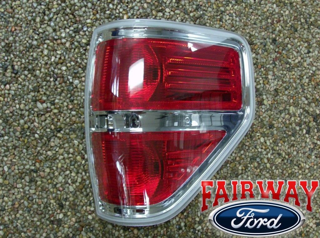 2009 thru 2014 F-150 OEM Genuine Ford Chrome Right Passenger Tail Lamp Light