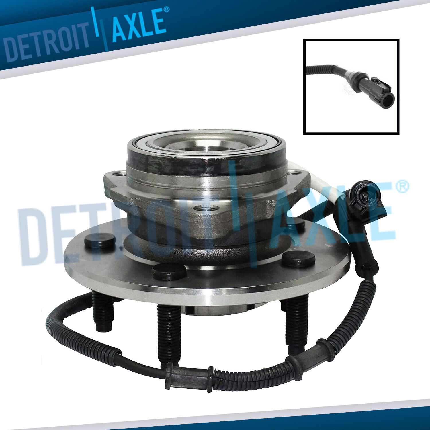 Front Wheel Bearing and Hub for 2000 2001 2002 2003 Ford F-150 F150 w/ABS 4x4
