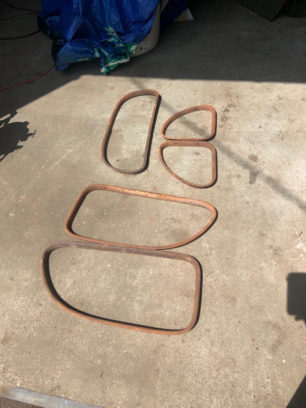 1935 1936 FORD 5W coupe INNER MOLDING set of 5