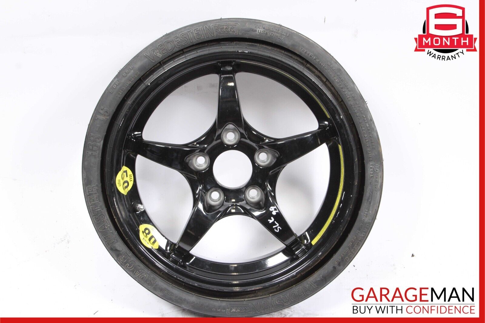 97-04 Mercedes R170 SLK230 SLK320 Donut Spare Tire Wheel Rim 165 4.5x15
