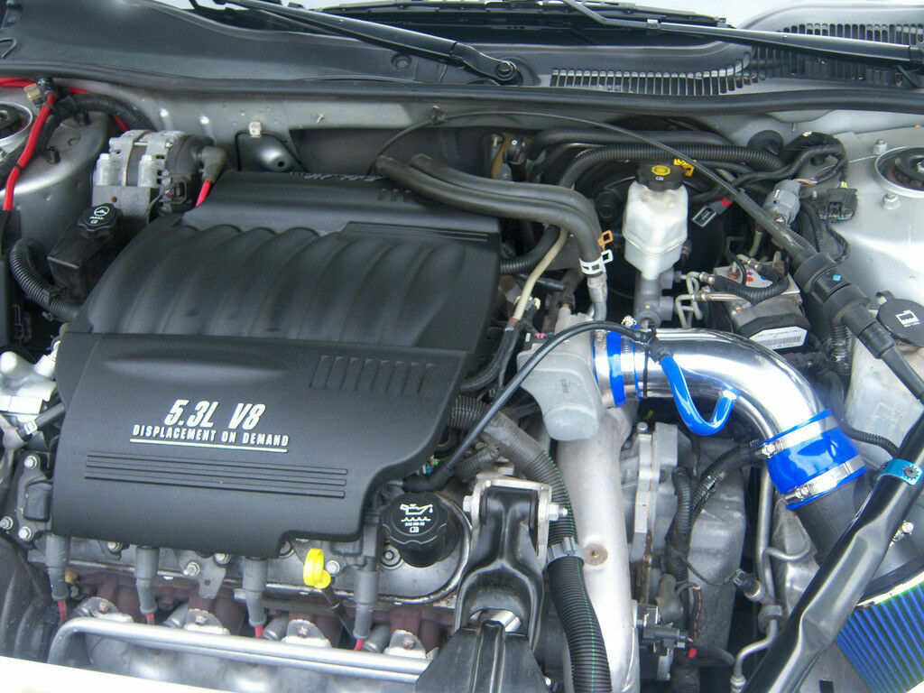 BCP BLUE 2006-2009 Impala SS Monte Carlo 5.3L V8 Short Ram Air Intake Kit+Filter