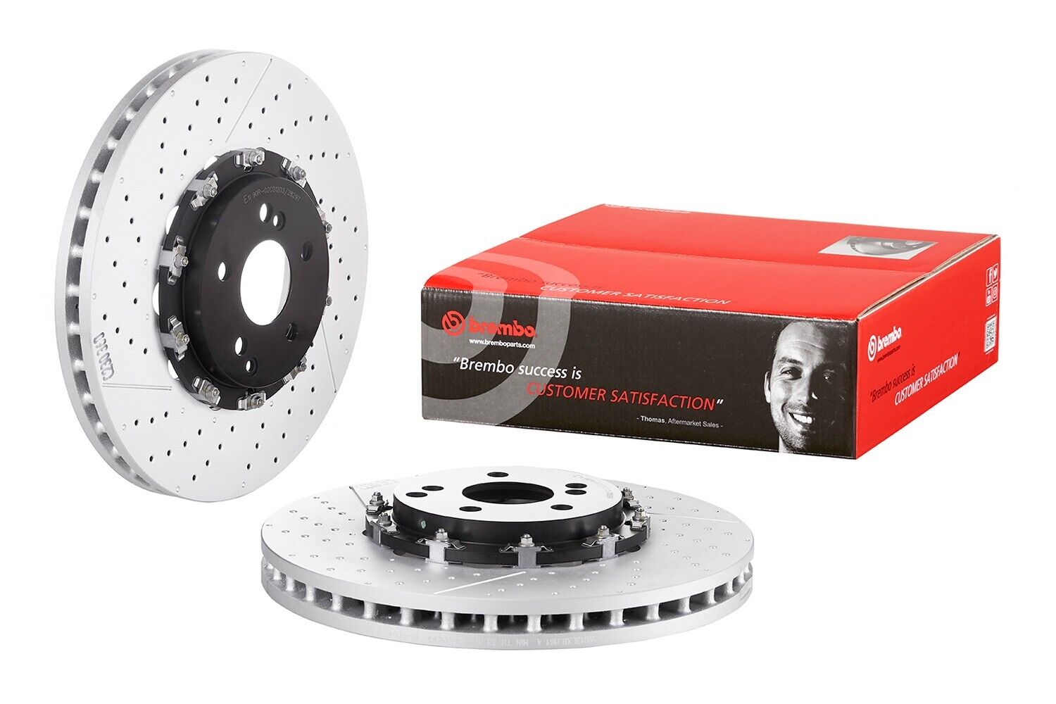 Brembo Front Floating Drilled Brake Disc Rotor For MB W204 W219 C209 W211 R172