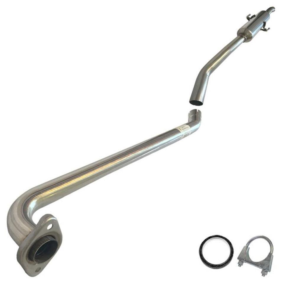 Stainless Steel Exhaust Resonator Pipe fits: 1998-2002 Prizm Corolla 1.8L