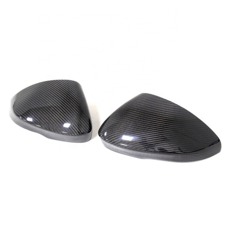 Real Carbon Fiber Addon Rearview Mirror Cover Caps Trim For Jaguar F-TYPE 13-16