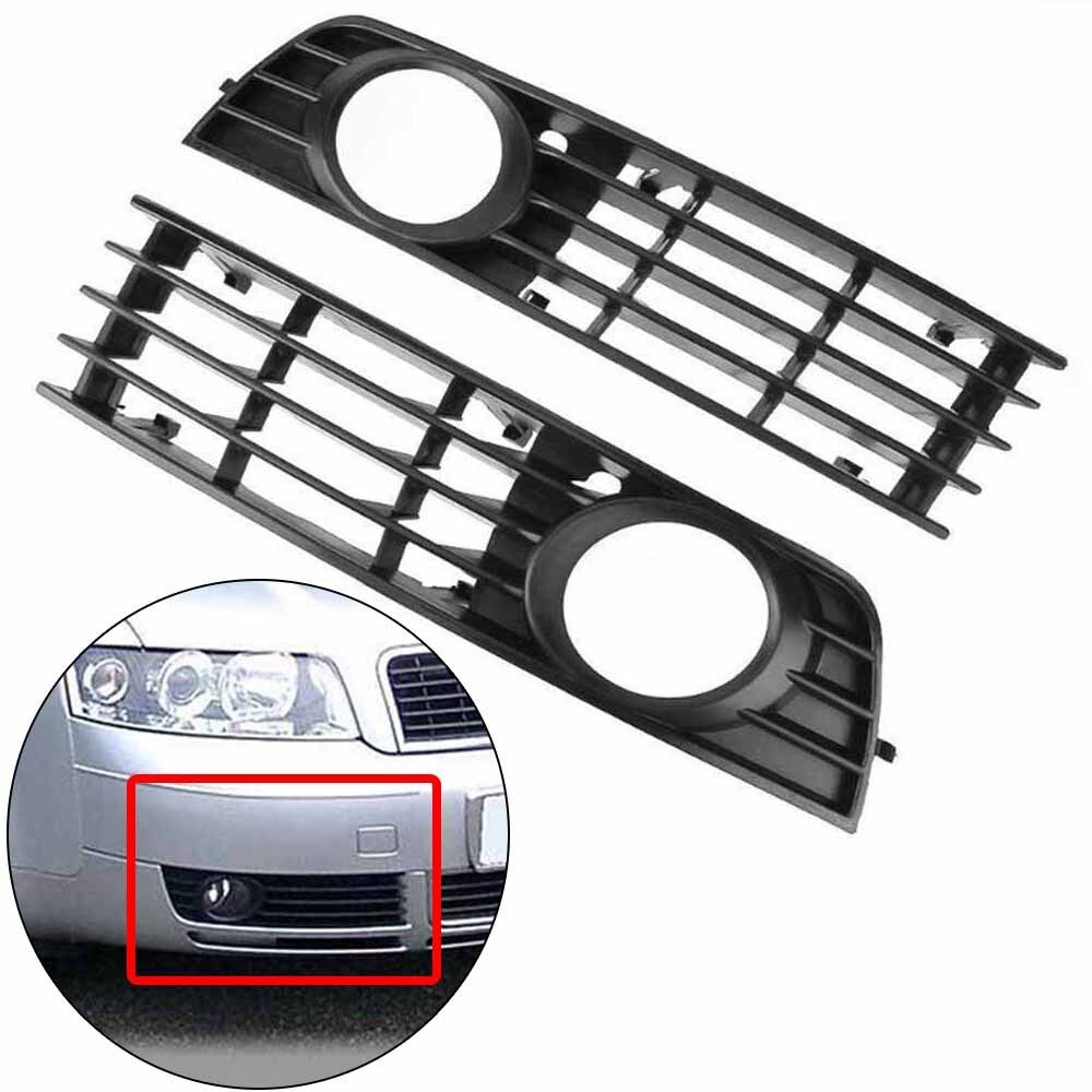 For 2002-2005 Audi A4 B6 Front Lower Bumper Fog Light Driving Lamp Grill Cover