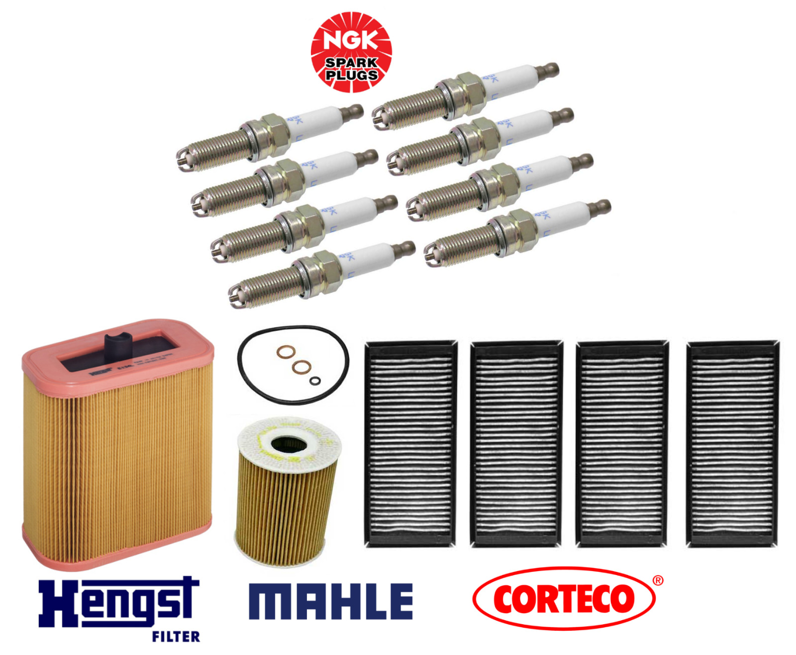 Spark Plug Air Filter Oil Filter AC Cabin Filter Kit 14pcs OEM for BMW M3