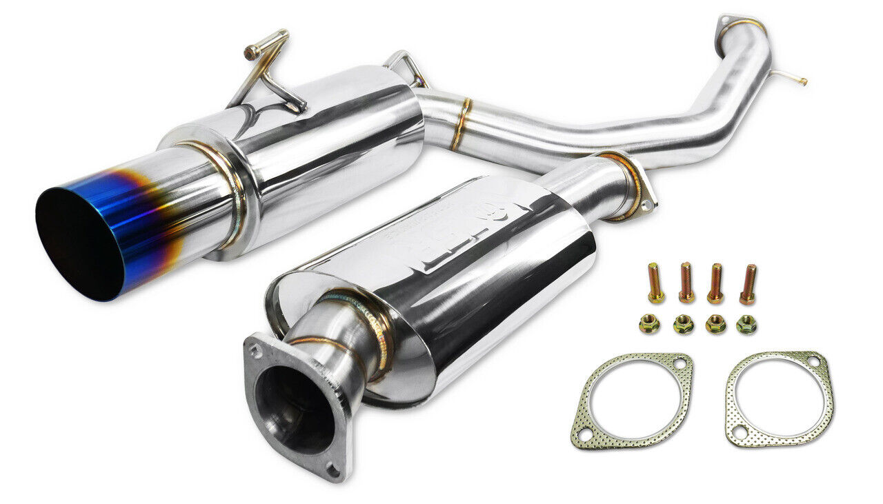 ISR Performance Stainless Steel Single Exit GT Exhaust System Burnt Tip Z34 370z