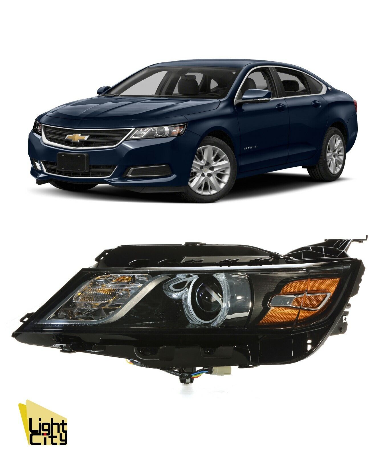2015-2020 Impala Driver Side [*FULL HID*] Headlight Assy with Bulb & Ballast LH