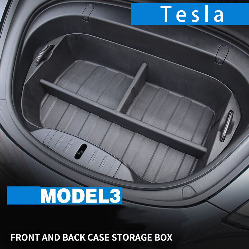 Model 3 Trunk Organizer, Tesla  Accessories Front Trunk Storage Box 2017-2020