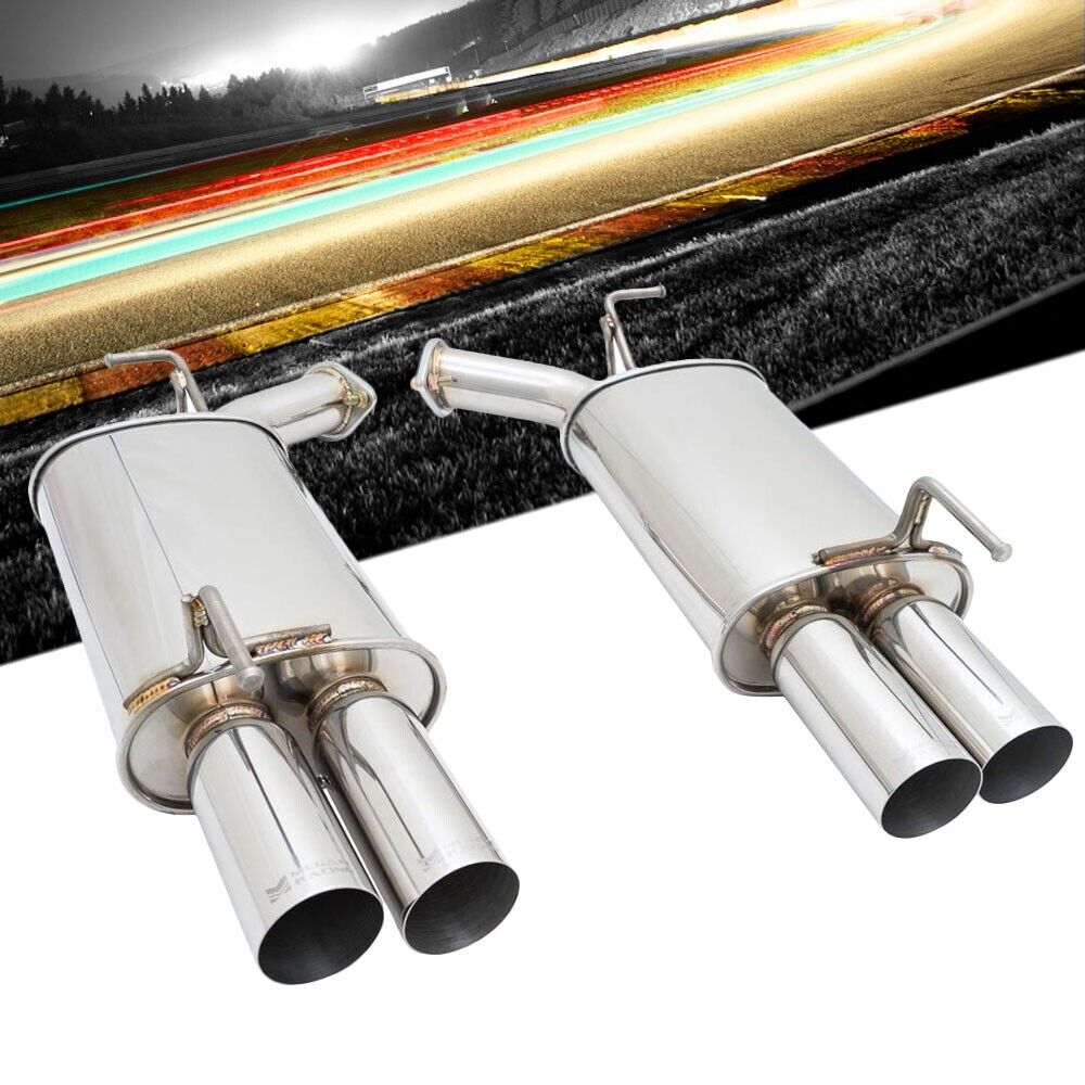 Megan RS ABE Exhaust System Dual Tip For 06-10 Infiniti M35 M45 Y50 AWD/RWD