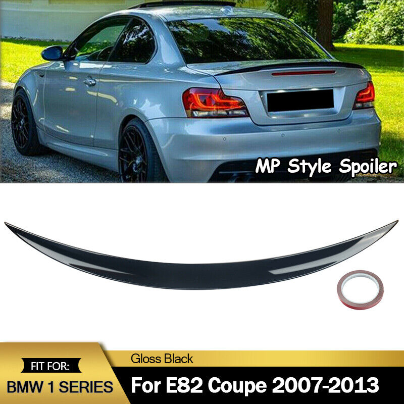 Gloss Black Rear Trunk Spoiler Wing M Performance For BMW E82 128i 135i 2007-13