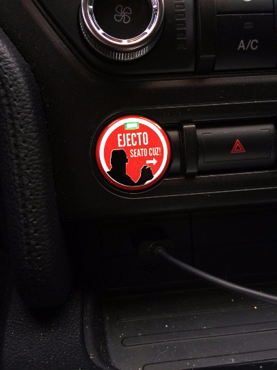 2015+ Mustang V6/EB/GT Push Button Decal (Ejecto Seato Cuz), GT500 Eleanor, GT3