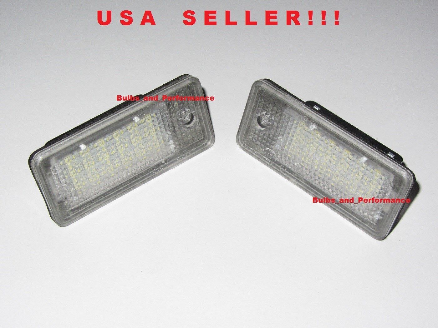 LED License Plate Lights For Audi A3 S3 A4 S4 RS4 (B6, B7) A6 A8 Q7 RS6 Audi NEW