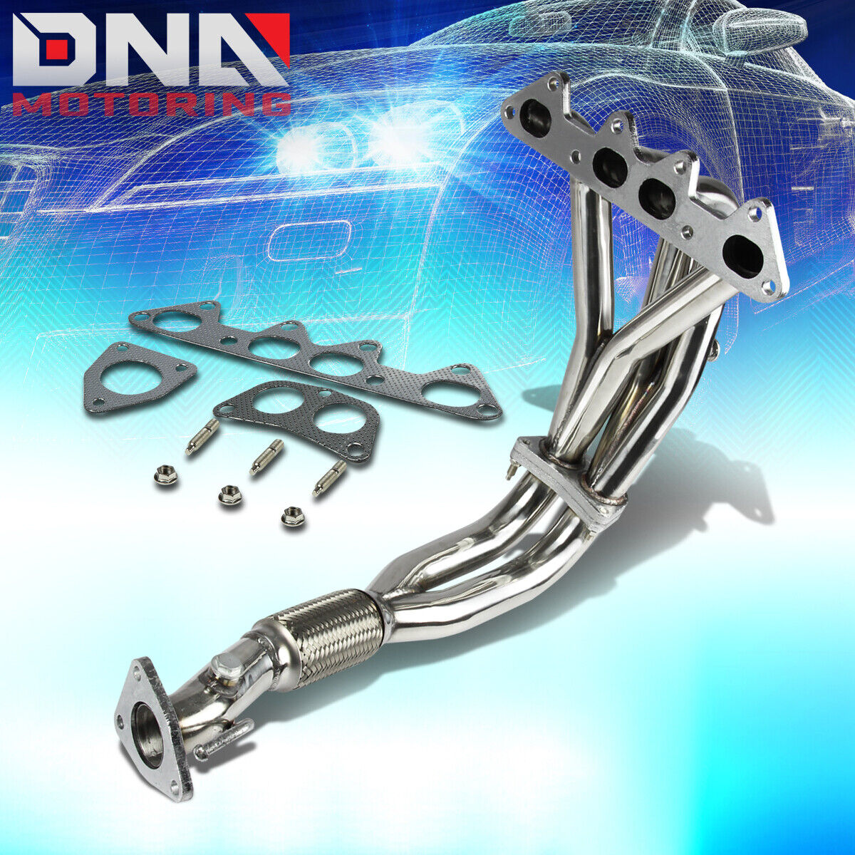 STAINLESS STEEL 4-2-1 HEADER FOR 98-02 ACCORD F23 2.3L 4CYL CG EXHAUST/MANIFOLD