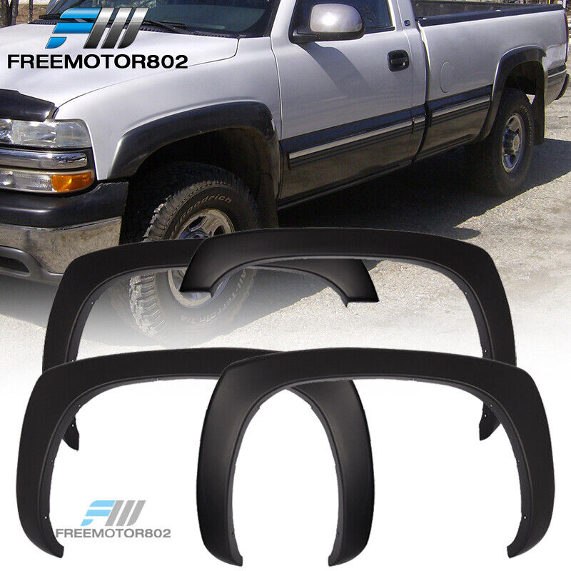 For 99-06 Chevy Silverado OE Factory Style Fender Flares Set of 4 Matte Black