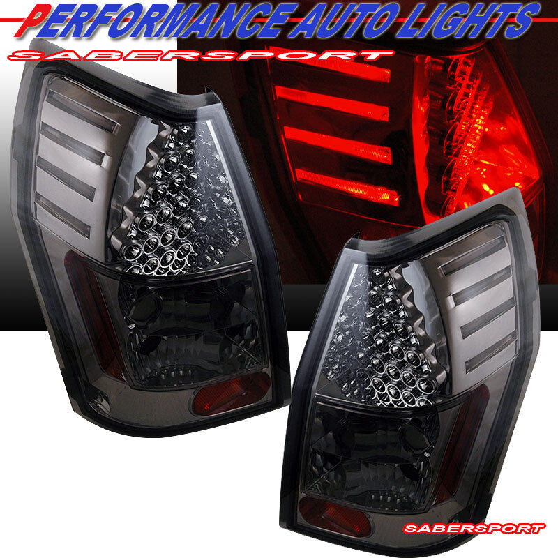 Set of Pair Smoke LED Taillights for 2005-2008 Dodge Magnum / Europe 300C Wagon