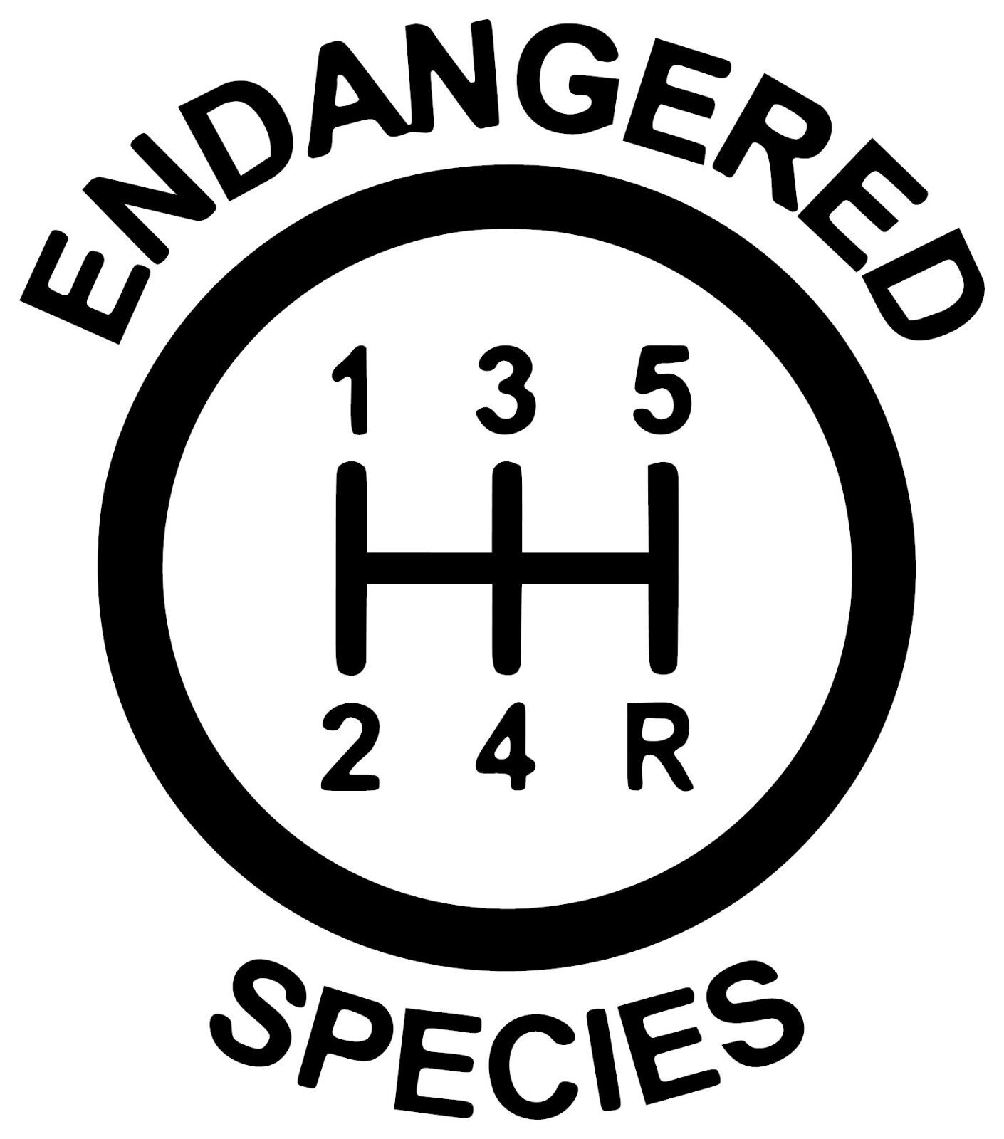 5 Speed Endangered Species Vinyl Decal