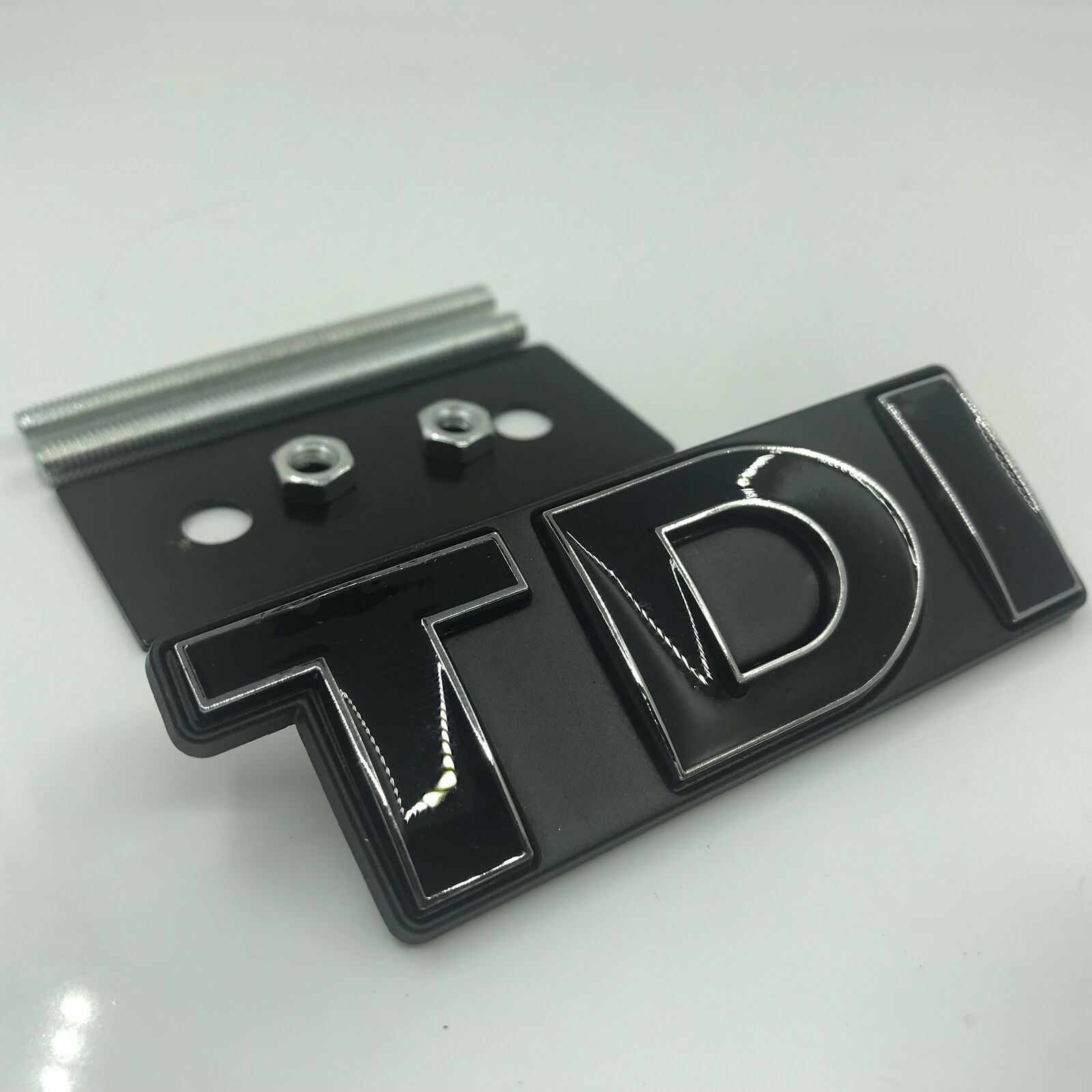 Black TDI Front Grill Grille Emblem Badge Decal for Golf Jetta Polo MK Scirocco