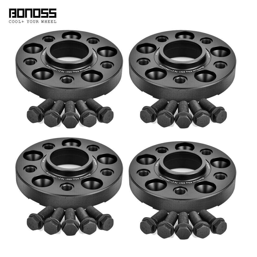 (4) 25mm Wheel Spacers 5x112 for Mercedes Benz SL550 R231, GLC 63 AMG Coupe X253