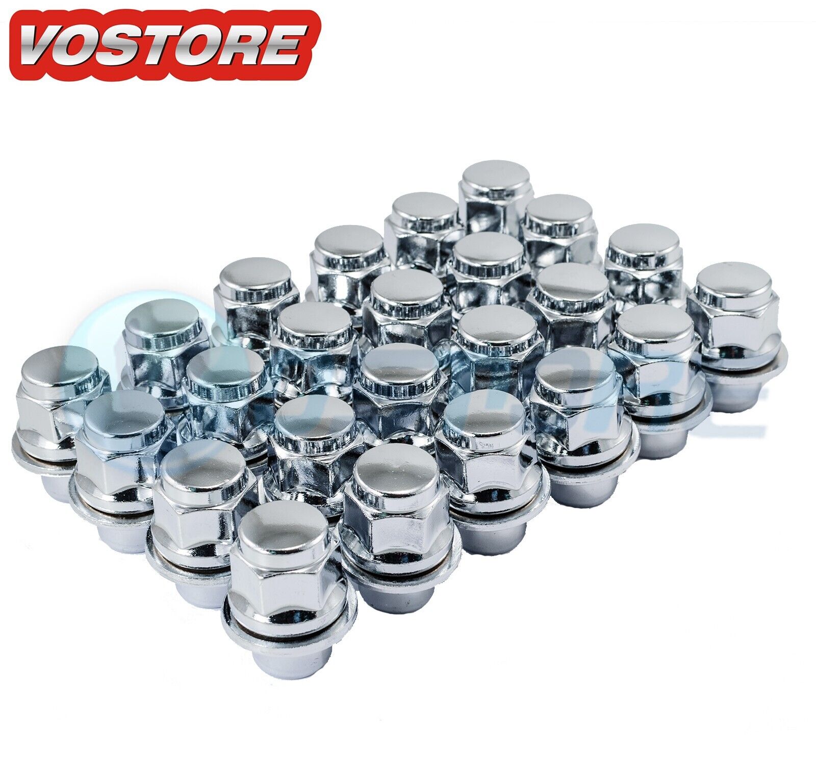 (24) 12x1.5 Mag Lug Nuts Washer fits Toyota Tacoma 4Runner Camry 6x5.5 Wheels