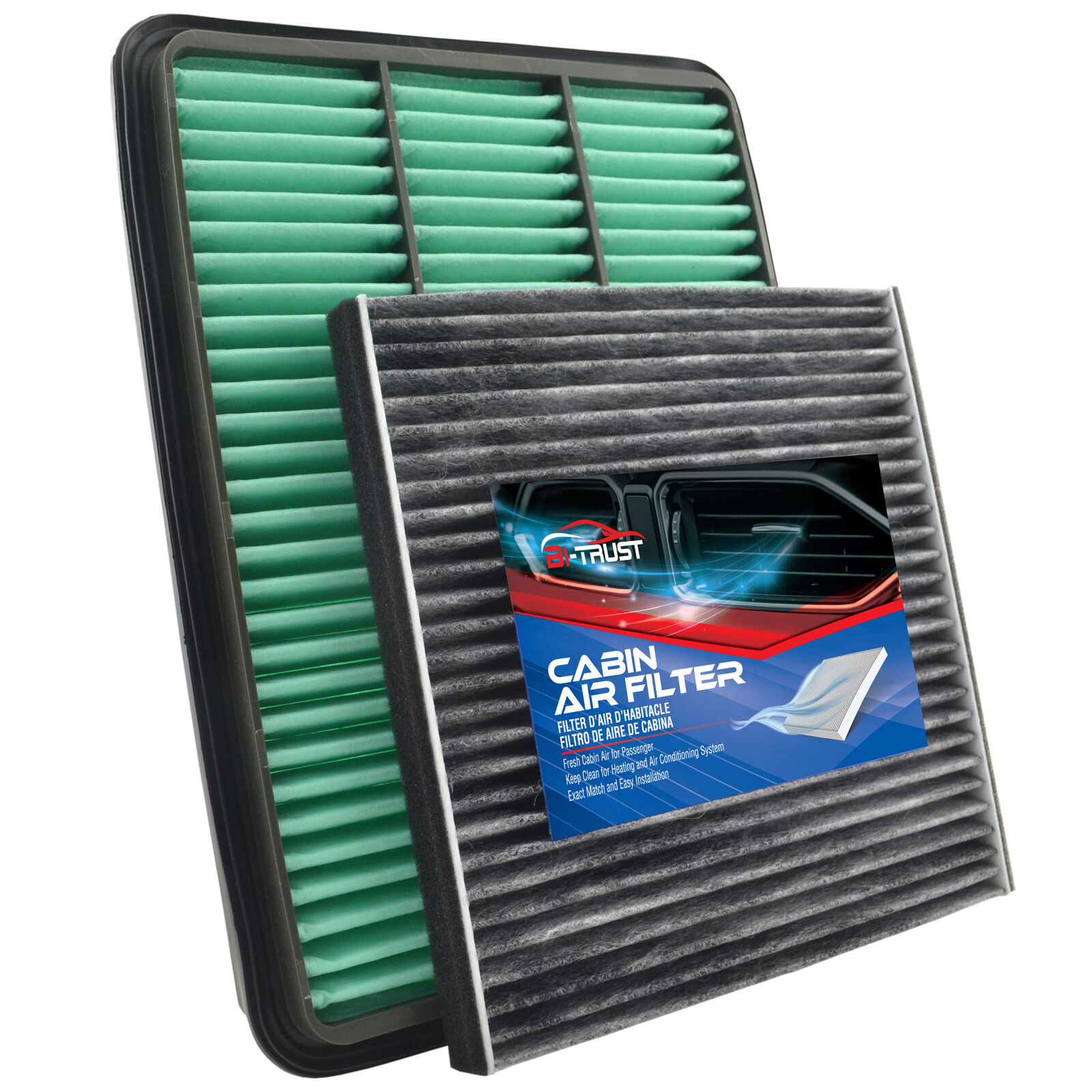Engine & Cabin Air Filter Kit for Lexus GX470 2003-2009 V8 4.7L 17801-50040