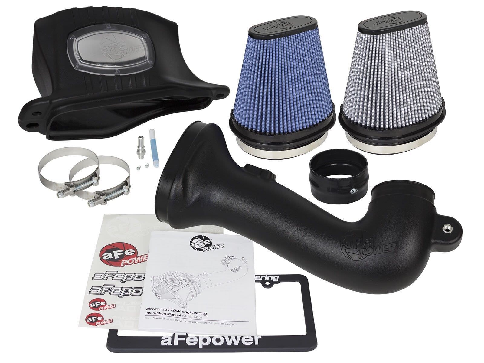aFe Momentum Cold Air Intake Kit +46hp Chevy Corvette C7 Z06 6.2L Supercharged