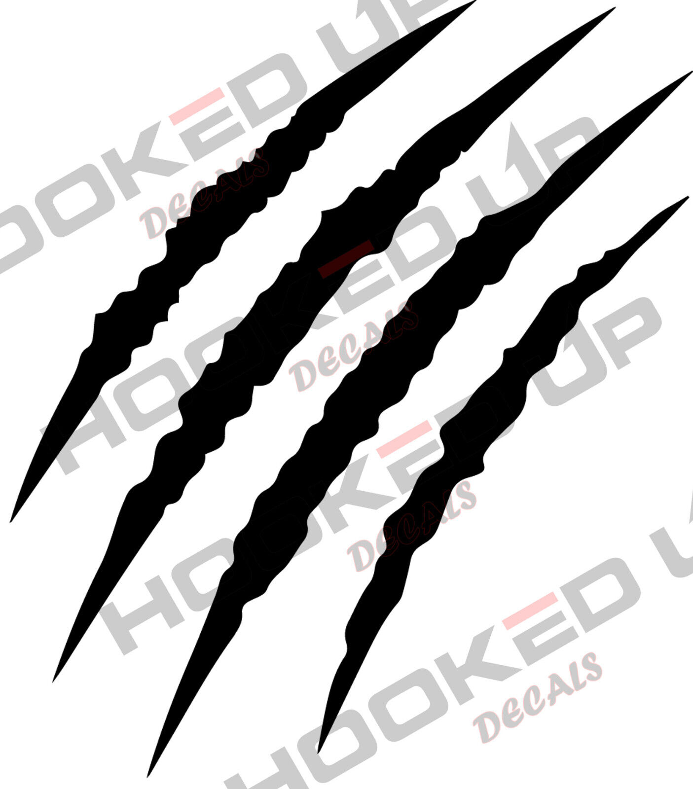 Tiger Claw Mark Scratches Vinyl Transfer Decal