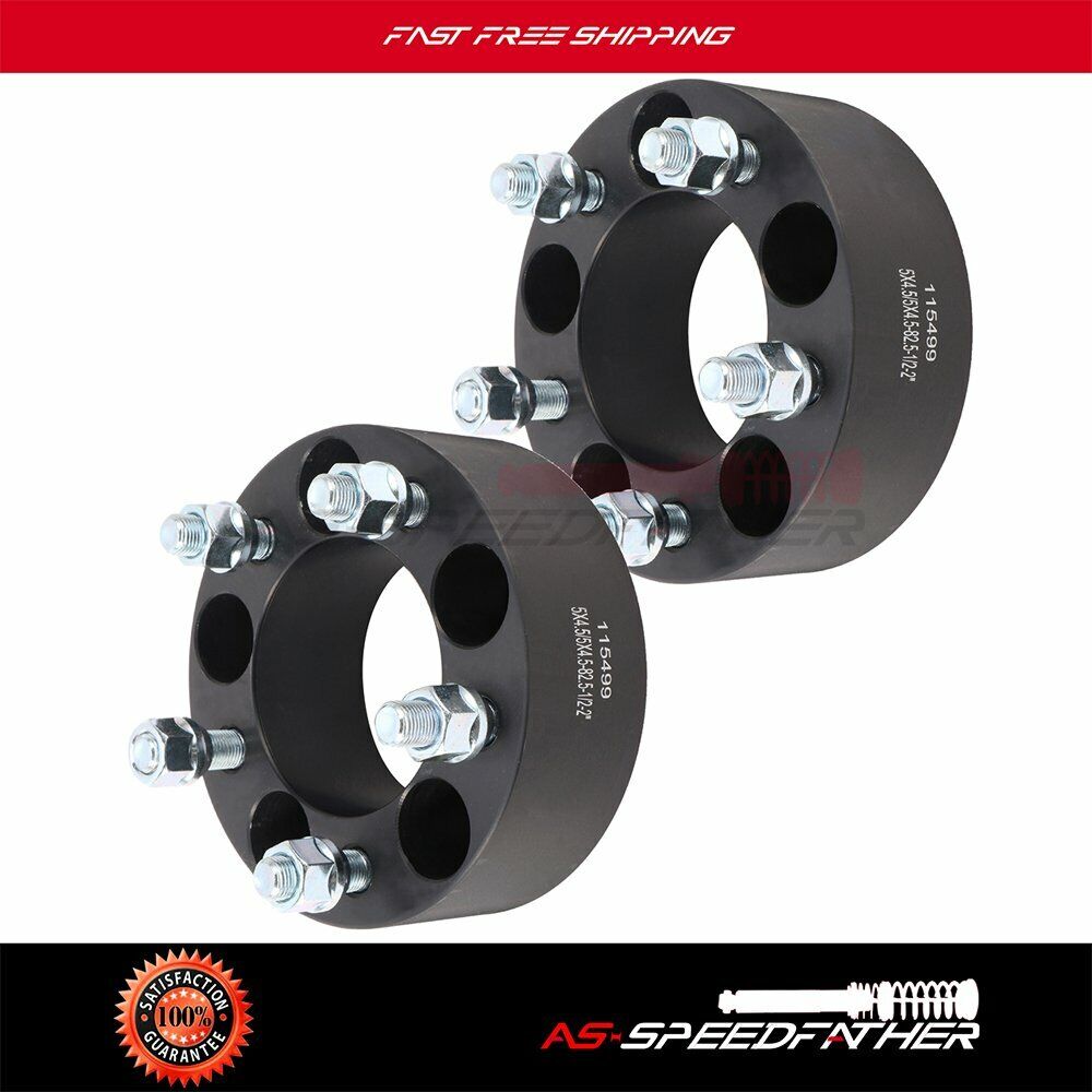 2x wheel spacers 2'' thick 5x4.5 to 5x4.5 For Ford Ranger Mustang Lincoln Jeep