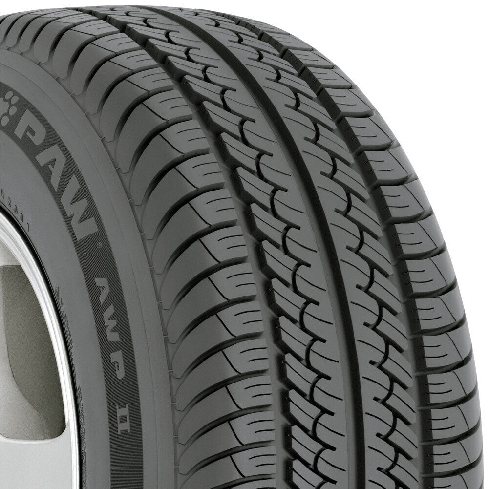 4 NEW 205/75-15 UNIROYAL TIGER PAW AWP II BLK/WHT 75R R15 TIRES 39030