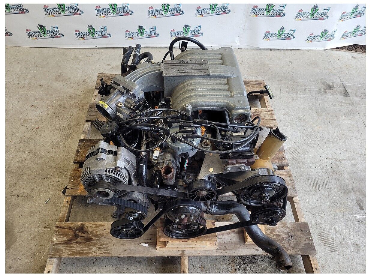 83k 1994-1995 Ford Mustang 5.0L Complete Engine 5.0 Fox 302 windsor Motor 2521
