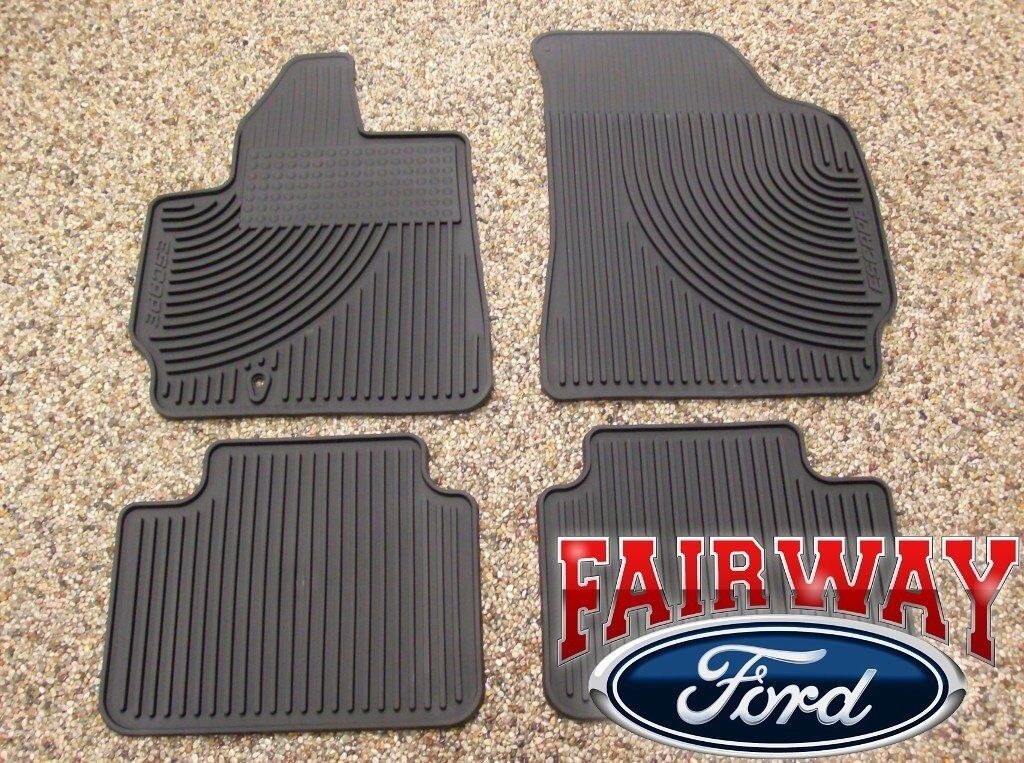 05 06 07 08 09 10 Escape OEM Genuine Ford Rubber All Weather Floor Mat Set 4-pc