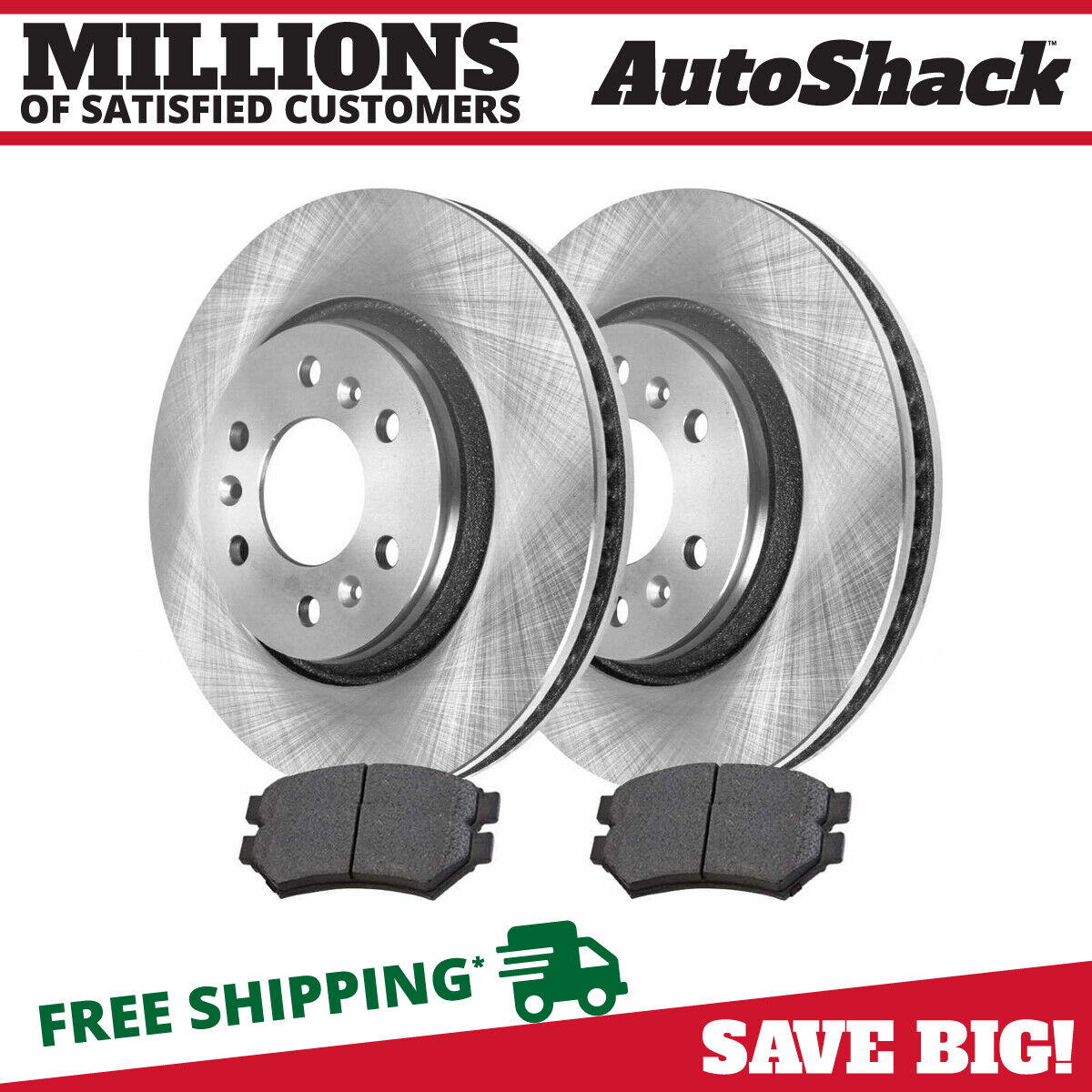 Front Brake Rotors & Pads for Chevy Uplander Buick Terraza Saturn Relay 3.9L V6