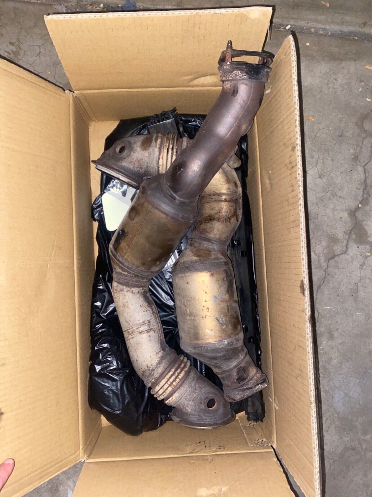 e90 335xi N54 Stock Downpipes(Catalytic Converters)
