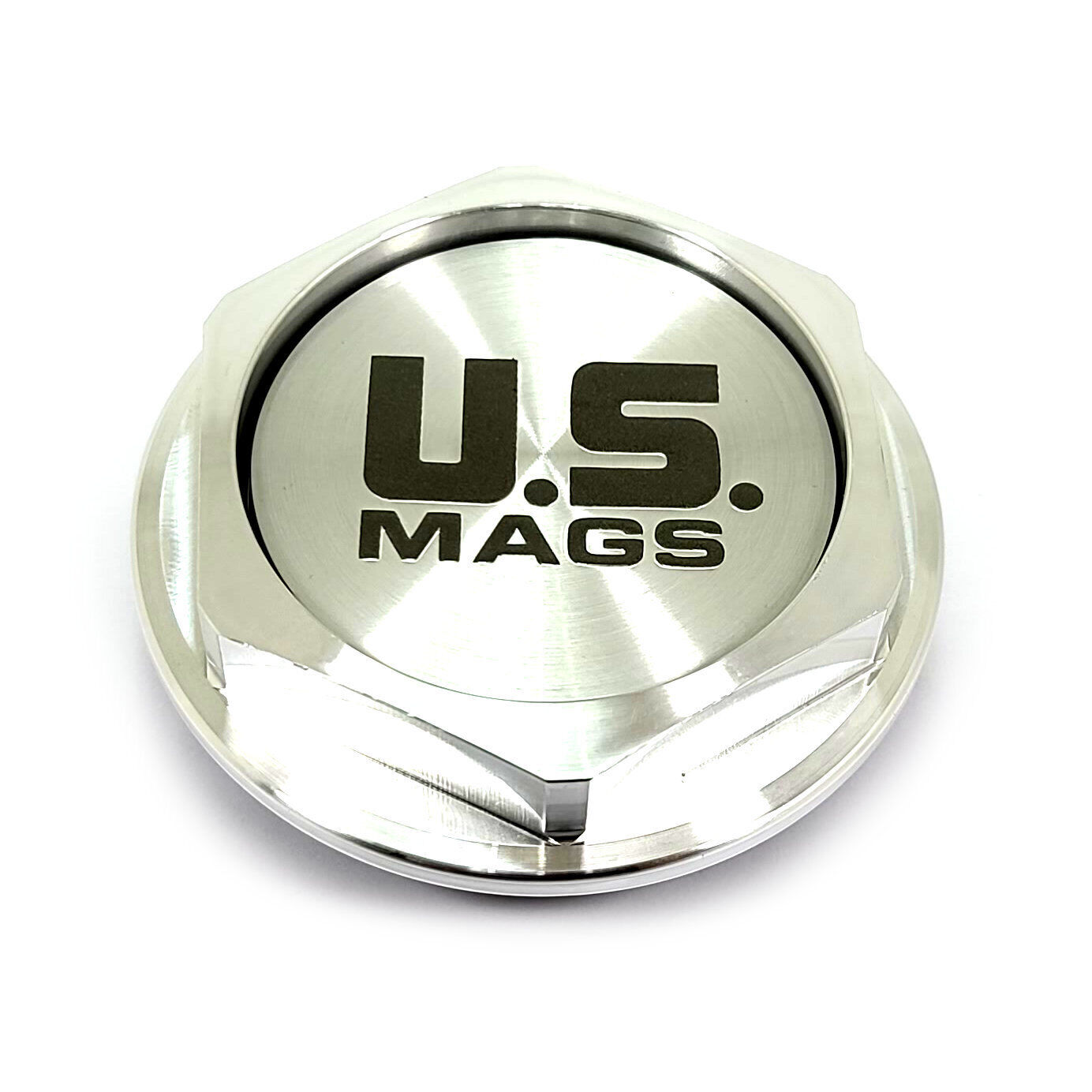 US Mag Machined Silver Center Cap 4