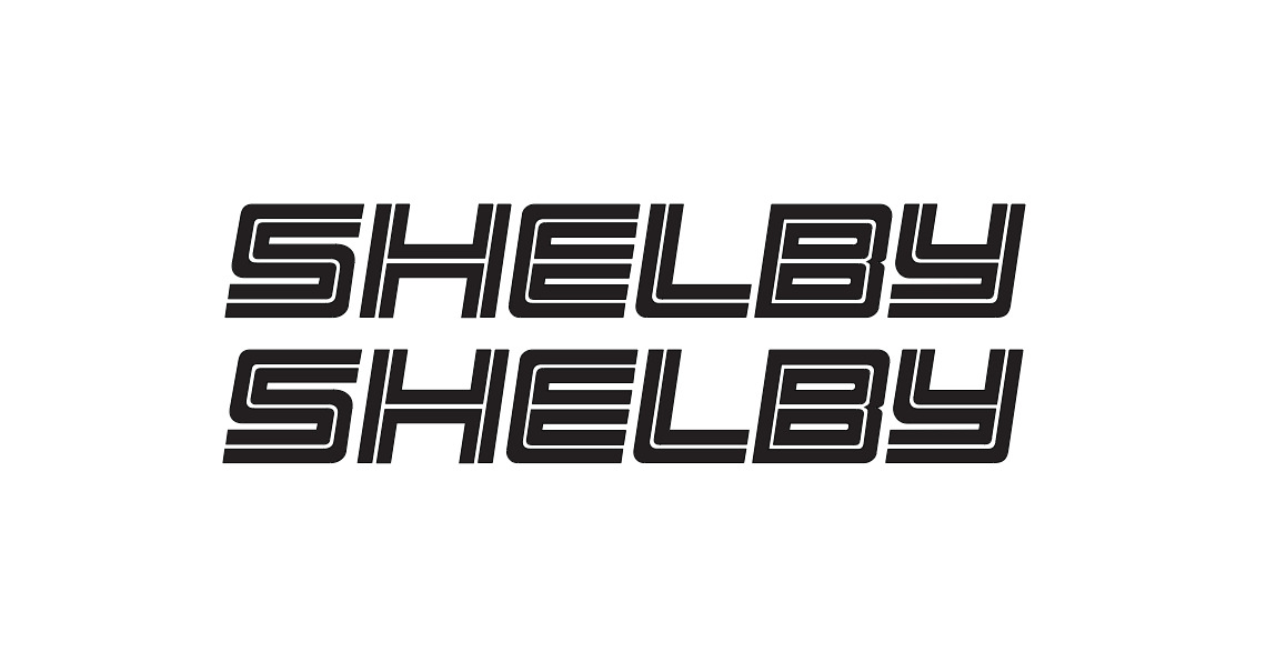 2x Shelby Mustang Logo Vinyl Sticker Decal  4\